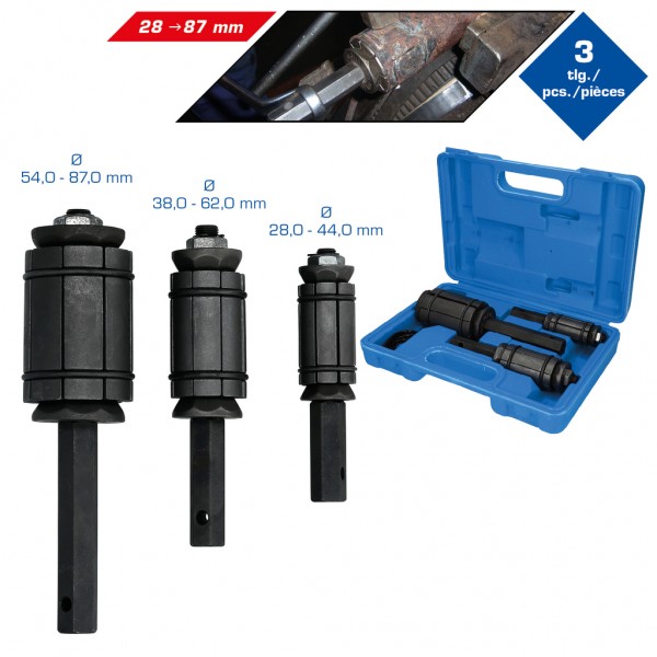 Brilliant Tools BT601060 Súprava tvarovačov výfukov, 3-dielna